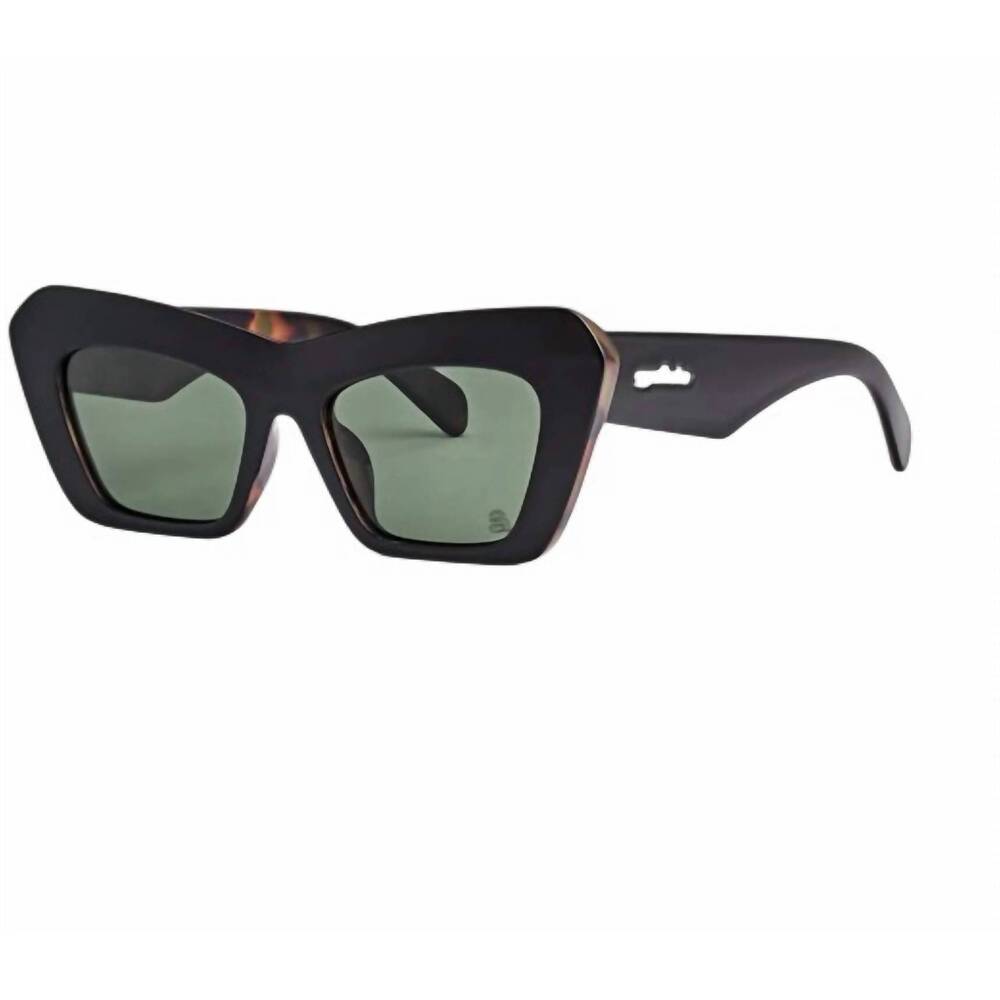NEW SZADE men's florey polarized cat-eye sunglasses in elysium black/pinta tort/